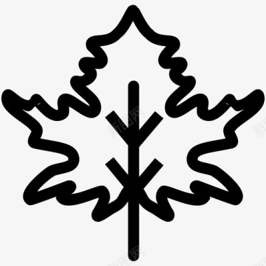 秋叶秋天树叶图标
