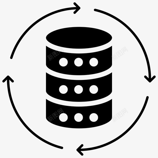 数据库备份数据存储存储备份svg_新图网 https://ixintu.com 数据库 备份 存储 数据 存储设备 更新 网络 托管 图标 集合