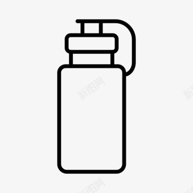 水瓶饮料瓶补水图标