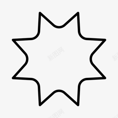 星几何学形状图标