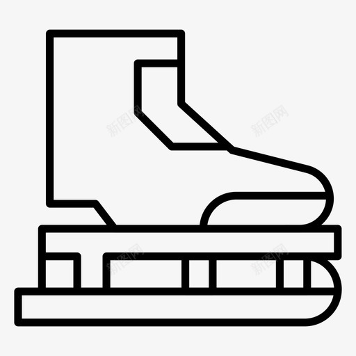 溜冰鞋鞋旱冰鞋svg_新图网 https://ixintu.com 溜冰鞋 运动 旱冰 冰鞋 配件 设备 一套 轮廓 矢量 矢量图 图标