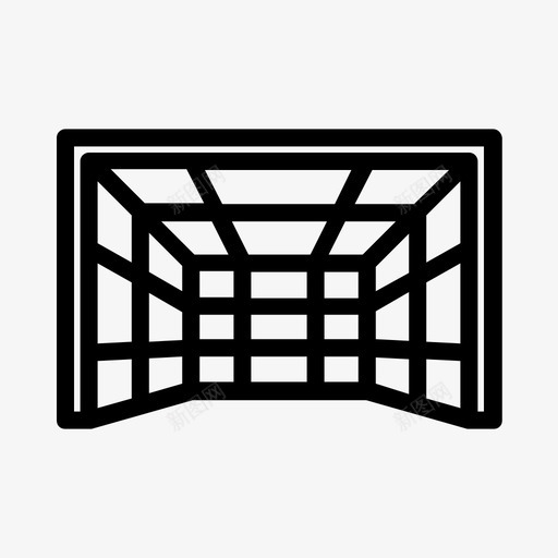 球门柱点球足球svg_新图网 https://ixintu.com 球门 门柱 足球 点球 体育场