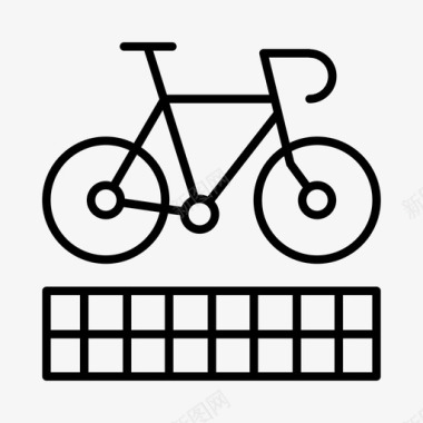 自行车赛骑自行车运动图标
