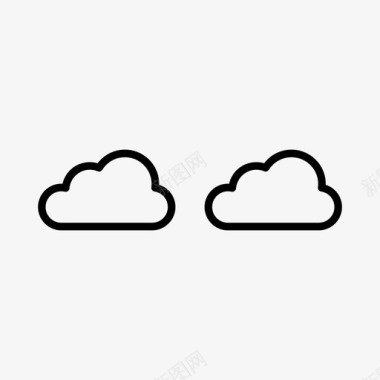 两朵云2加法图标