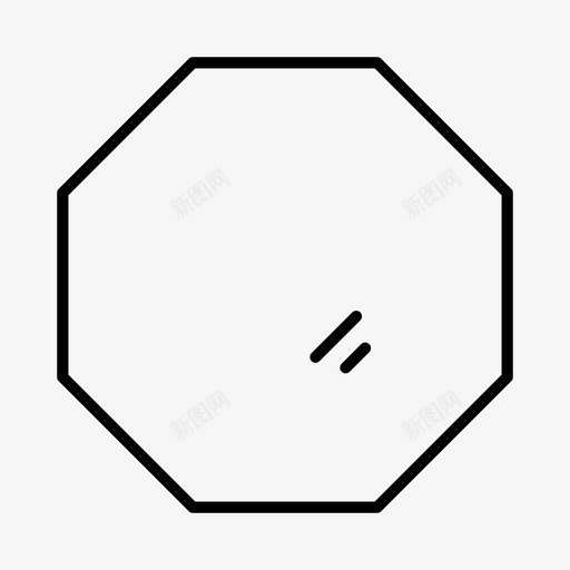 八角镜玻璃镜子svg_新图网 https://ixintu.com 八角 玻璃 镜子 反射 形状