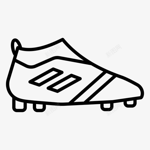 足球靴足球鞋一套运动轮廓矢量图标svg_新图网 https://ixintu.com 足球鞋 足球 一套 运动 轮廓 矢量 矢量图 图标