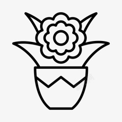 绿化室内装饰花卉花园绿化高清图片