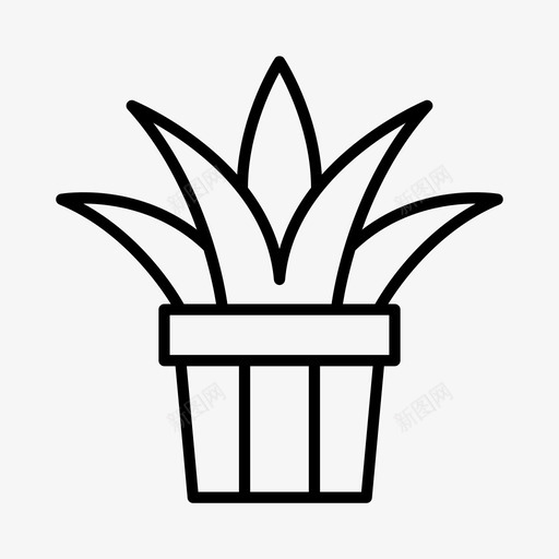 盆栽植物装饰绿化svg_新图网 https://ixintu.com 植物 盆栽 装饰 绿化 室内设计