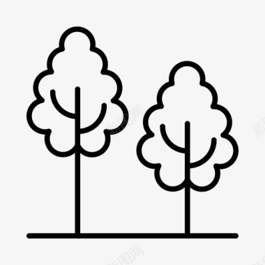树木生态系统绿化图标