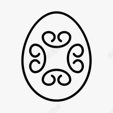 复活节彩蛋复活节装饰品复活节彩蛋狩猎图标