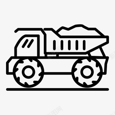 矿车采矿设备材料车图标