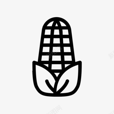 玉米素食图标