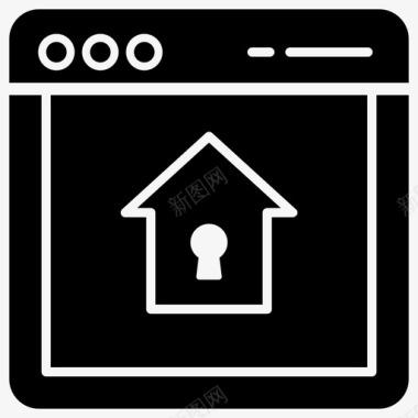 家庭网站安全房地产网站家庭锁图标