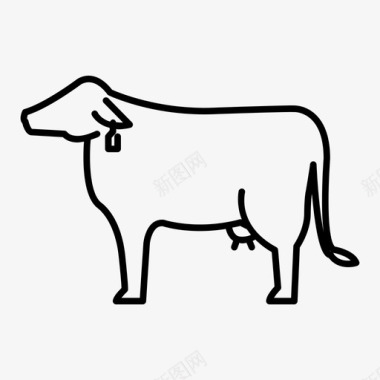 牛动物奶牛图标