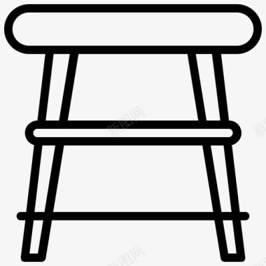 凳子椅子烹饪图标