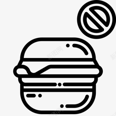 汉堡禁食快餐图标