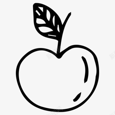 苹果绘画新鲜空气图标