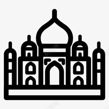 泰姬陵印度德里陵墓图标