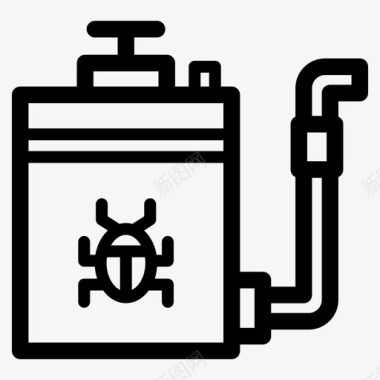 农作物杀虫剂虫子化学品图标