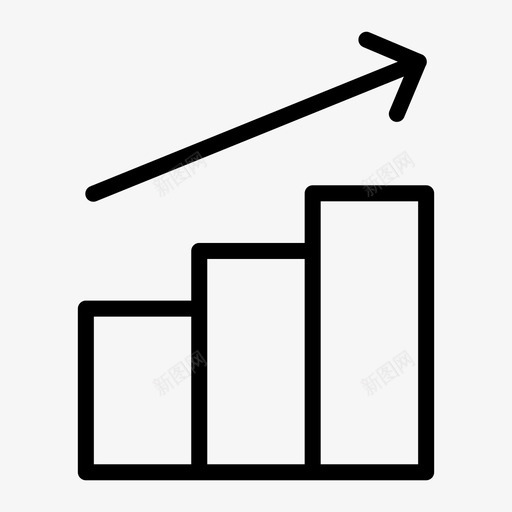 进步图表增长svg_新图网 https://ixintu.com 增长 进步 图表 提高