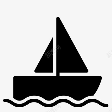 船游轮轮船图标