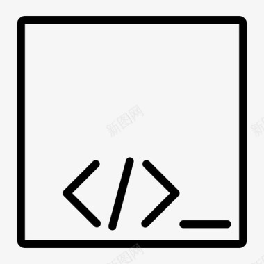 脚本程序应用程序代码图标