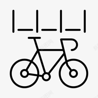 自行车赛骑自行车运动图标