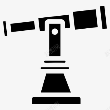 望远镜光学镜头研究设备图标
