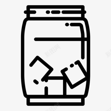 瓶子饮料冰图标
