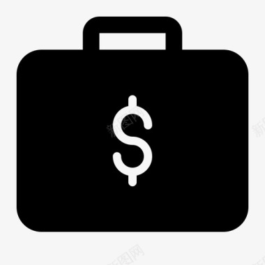 手提箱生意财务图标