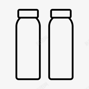 玻璃瓶饮料水瓶图标