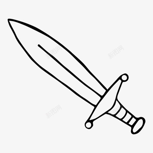 剑手绘中世纪svg_新图网 https://ixintu.com 剑手 手绘 中世纪 素描