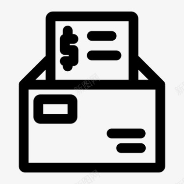 电子邮件传输金融信息图标
