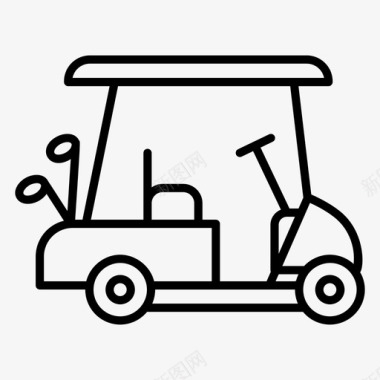 高尔夫球车沙丘车电动高尔夫球图标