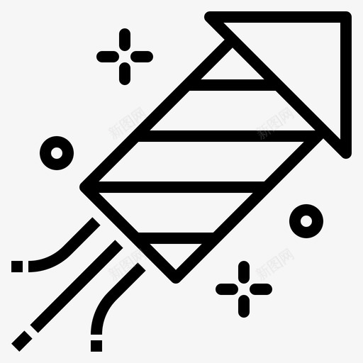 焰火节日鞭炮svg_新图网 https://ixintu.com 焰火 节日 鞭炮 花瓣 火箭 派对 庆祝 线路