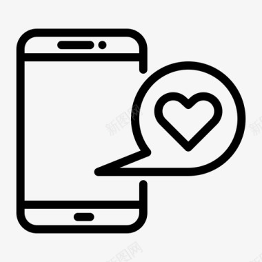 smarphone爱情手机图标