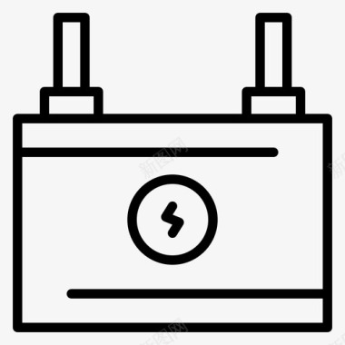蓄能器功率和能量图标