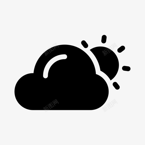 云气候天气预报svg_新图网 https://ixintu.com 天气 云气 气候 天气预报 太阳 天气图 图标