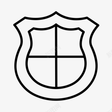 徽章纹章中世纪盾图标