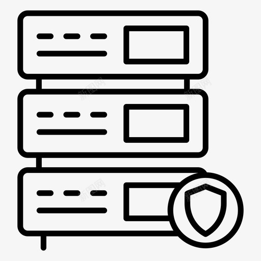 数据安全数据保护安全服务器svg_新图网 https://ixintu.com 安全 数据 服务器 保护 安全服 系统 一套 技术 硬件 向量 图标