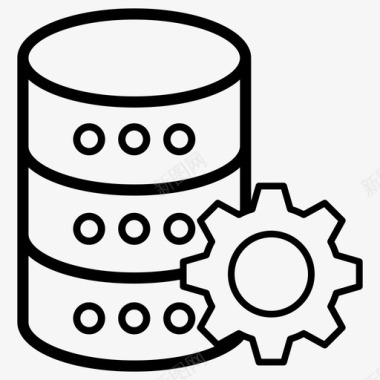 数据库管理数据库维护数据库设置图标