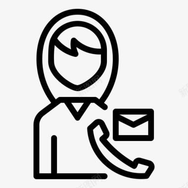 客户服务化身客户关怀图标