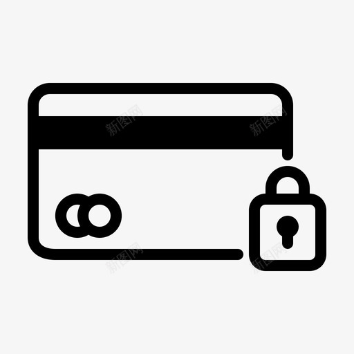 卡锁定信用卡借记卡svg_新图网 https://ixintu.com 锁定 金融 信用卡 借记卡 商业