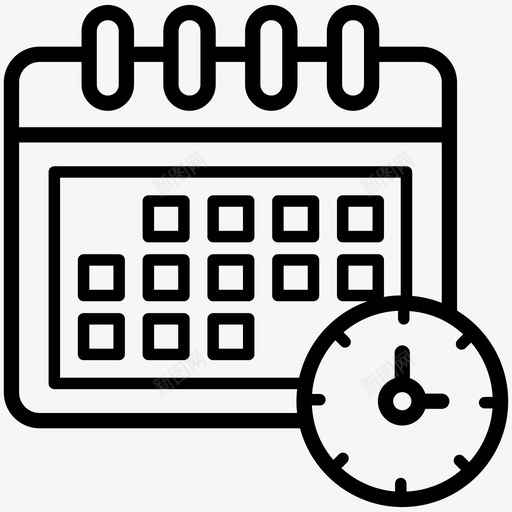 截止日期到期日期目标日期svg_新图网 https://ixintu.com 日期 截止 截止日 到期 到期日 目标 时限 区块 链行 集合
