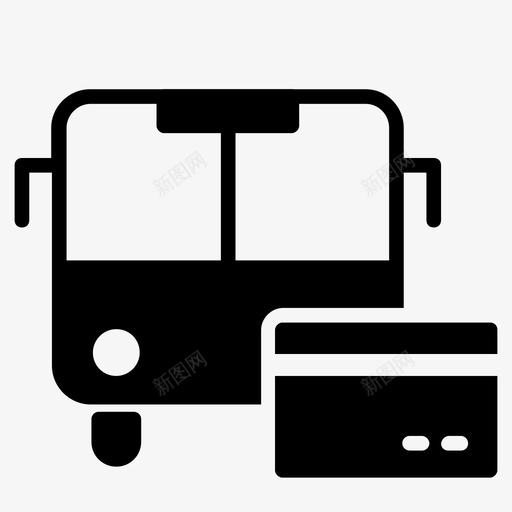 公交卡信用卡交通卡svg_新图网 https://ixintu.com 公交 信用卡 交通 卡车 车辆