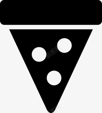 意大利香肠披萨披萨片图标