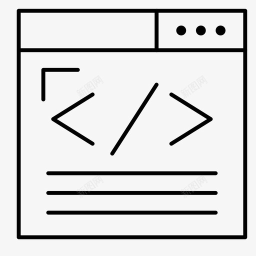 浏览器编码网页内容svg_新图网 https://ixintu.com 网页 浏览器 编码 内容 网页设计 开发 设计开发