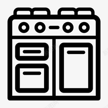 煤气灶电器炊具图标