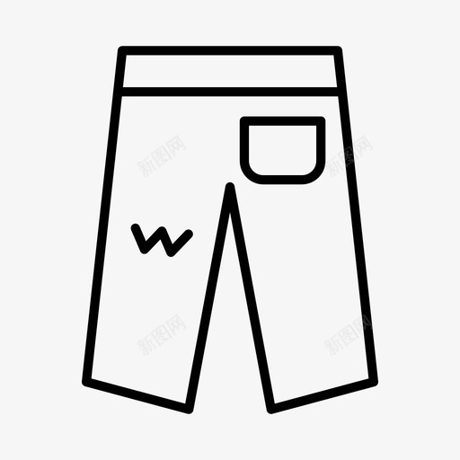 破牛仔裤衣服y一代svg_新图网 https://ixintu.com 一代 千禧 牛仔裤 破布 破损的衣服 衣服 青年