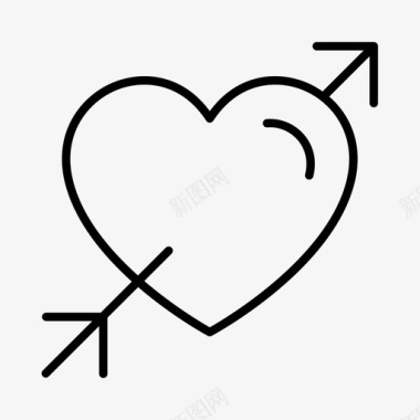 心与箭日期爱情图标